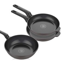 DORCO MyChef DORCO 電磁爐 IH 新鑄造平底鍋 3件, 1個, 巧克力, 平底鍋 28cm, 平底鍋 30cm, 炒鍋 28cm