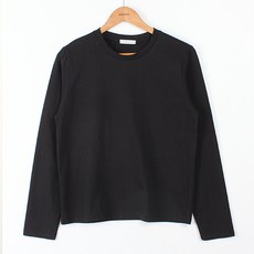 빼빼 여성용 라운드넥 베이직 긴팔 면 티셔츠