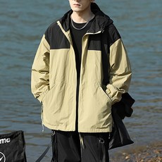 남성용 DM 투톤 아웃도어 재킷