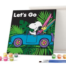 iLovePainting 花生 DIY PAINTING 25 x 25 公分, 史努比Let's Go