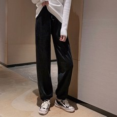 레몬소울 여성용 메빌 코듀로이 밴딩 조거 팬츠