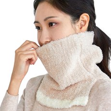 LUMASS 線條披肩圍脖, 米色, 1個