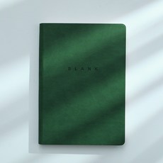 空白頁筆記本 深綠色 288頁, 1個, A5