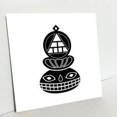 HTP 傳統圖樣磁磚 圓形圖案 韓式傳統櫃五金 K0920 9175, 1個