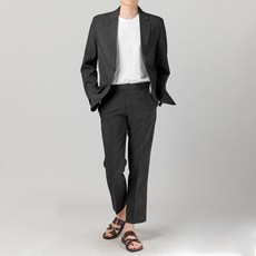 하이후 남성용 린넨 투버튼 캐주얼 수트 HU2004