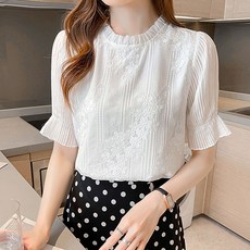 LUNA GIRL 凱斯蘭鏤空蕾絲襯衫