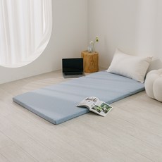 JINDACHI 金大器 冰分子雪Q涼感舒眠記憶床墊 床厚5cm 單人3尺 90 x 182cm 人字型藍 1個