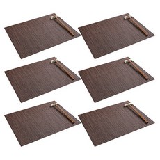 Maket Gamseong 歐風編織餐墊, Type04, 45*30cm, 6入