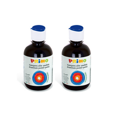 PRiMO 종이나라 템페라 물감 검정 2p, 300ml, 1색