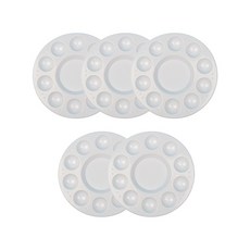 開放空間塑膠調色盤, 5個, 10格