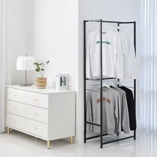 CASAMARU 多功能雙層衣架, 黑色