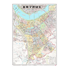 地圖.com 松坡區轄區地圖 護貝型 小 78 x 110 cm, 1個