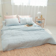 심플럭스 코코체크 시어서커 차렵이불