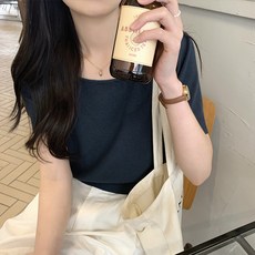 루나걸 여성용 듀이 스퀘어 반팔 니트