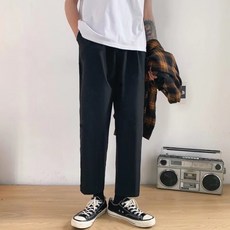 남성용 냉감 통기성 마켓A 리프 쿨링 밴딩 팬츠