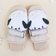 成昌 女童用帕恰狗甜點立體滑雪連指手套 50215