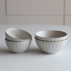 NICOTT La Fleur 雙人飯碗湯碗組, 1套, 飯碗 2入 + 湯碗 2入, 單一顏色