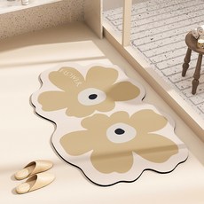 PEONIST 花朵室內裝飾地墊, 綠色