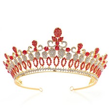Get It Blue 華麗皇后奢華皇冠, 1個, 大紅色