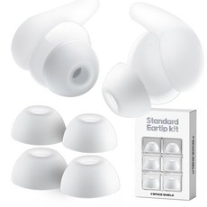 SPACE SHIELD Sony LinkBuds Fit WF-LS910N 相容標準矽膠耳塞 S + M + L 套組, 白色, 1套, 單一商品