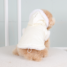 에이미러브즈펫 강아지 스노우 윈터 패딩 점퍼, 화이트