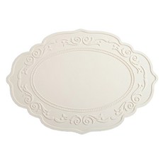 POSIELLA 矽膠防水北歐風餐桌墊, 柔米色, 長寬(430 x 300 mm) / 厚度(2mm)