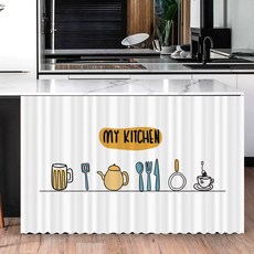 Atihome 我的廚房 魔鬼氈櫥櫃門簾, MGL067