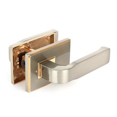 RIVER-GREEN 按鈕式方型水平門把 SN款 金色, 1個