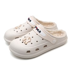 MLB 孩童紐約洋基隊圖案內刷毛洞洞拖鞋