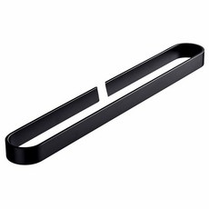 Everhouse高級免鑽孔不鏽鋼毛巾架 L, 黑色, 1個