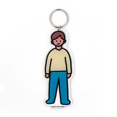 ZERO PER ZERO 立式鑰匙圈 L, 男款 1, 1個