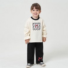 KIDSCOMO 女童啵勇上下衣套裝