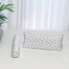아띠블랑 인견 와이드 베개 + 바디필로우 세트, 팜트리