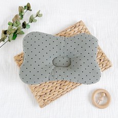 Ma lolotte 嬰兒印花鴨嘴枕, 卡其色, 1個