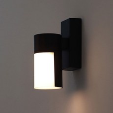 원하 DS 레바 플리커프리 벽등 LED5W, 블랙, 전구색