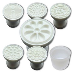 糕點印章模具 7款組, 單色, 1套