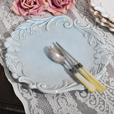 ELIOS My Flower B型晚餐盤 3433, 藍色, 1個