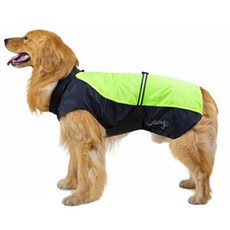 BROTHER PET 中大型犬運動防水風衣雨衣, 綠色