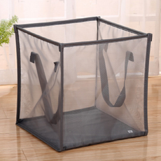 Vigesco 簡易摺疊洗衣網籃, 灰色, 1個