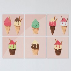 꾸밈 멀티액자 다양한콘아이스크림 if288