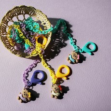 孩童貴賓狗吊飾口罩掛繩 3入組