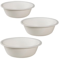 MONACO OLIVE La Pastel 圓形臉盆 小 + 中 + 大 3件組, 白色, 1套