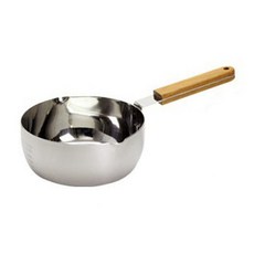 ambai 電磁爐適用日本製木柄把手不鏽鋼湯鍋, 19.2*7.4*36.6cm, 單色, 1個