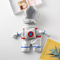 PASTEL PET 寵物太空造型帽+上衣, 銀色