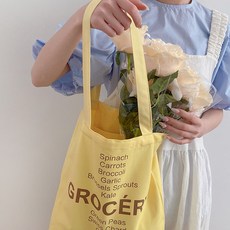 소리달 여성용 레이아 파스텔톤 안주머니 레터링 숄더백