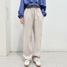 Tomatofactory 女款To You尼龍鬆緊帶寬褲