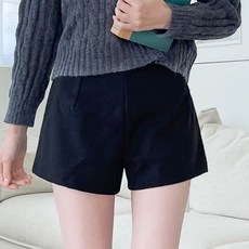 jalbba jean 女款 Belle 側邊拉鍊 A字壓褶短褲