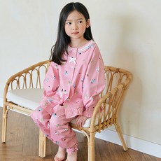 핑코코 여아용 캣츠 상하의 파자마 세트