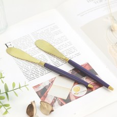 보겐 국산 르비앙 골드 버터나이프, 바이올렛, 2개