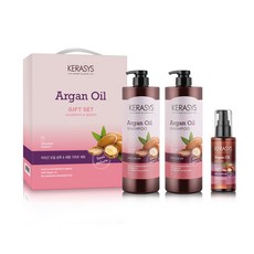 케라시스 아르간오일 샴푸 화이트머스크 1L x 2p + 세럼 100ml 선물세트, 1세트